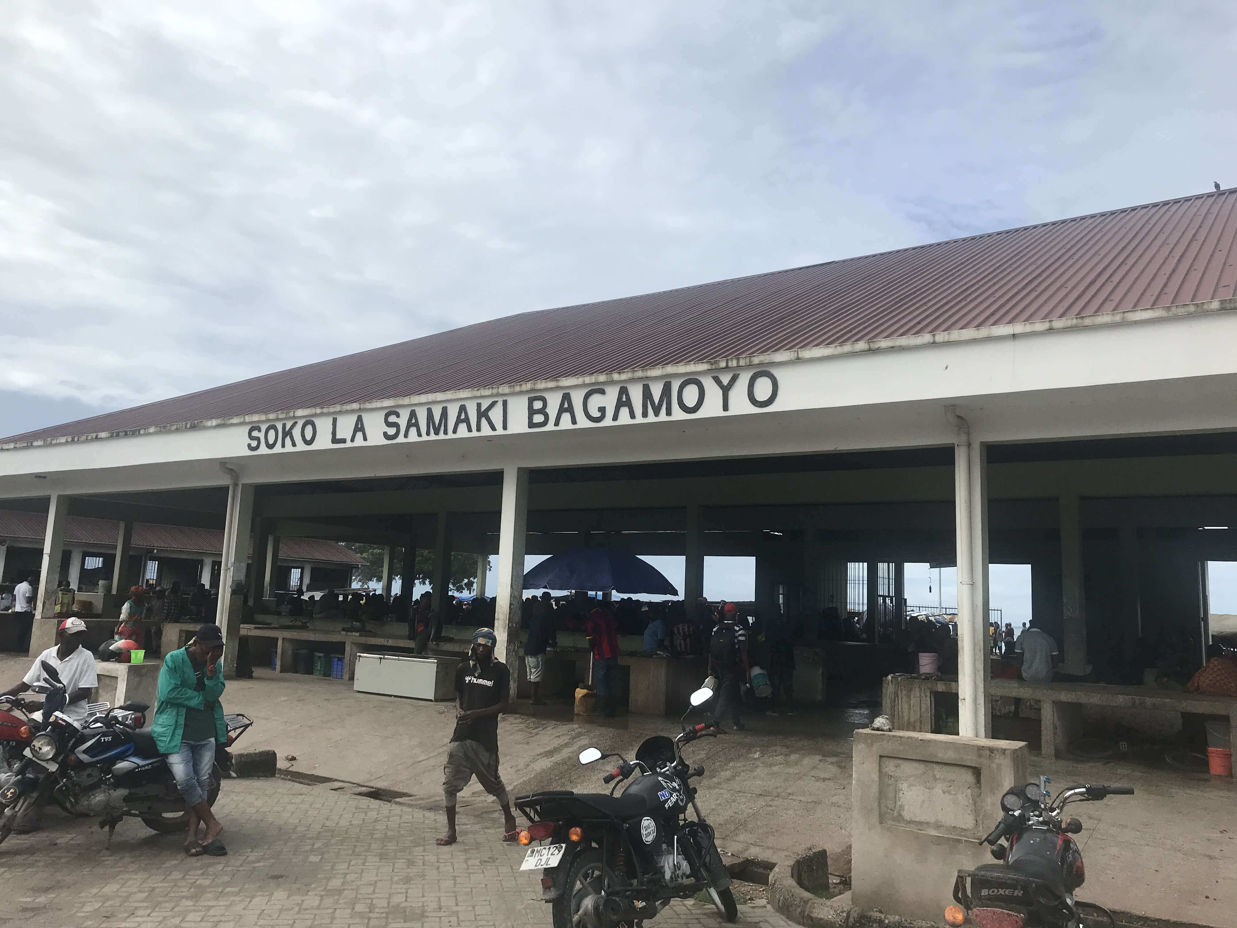 View of the fish market in Bagamoyo